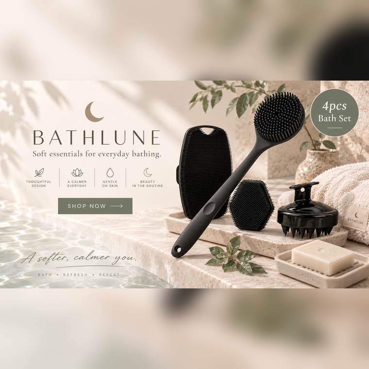 4-in-1 Silicone Bath Set